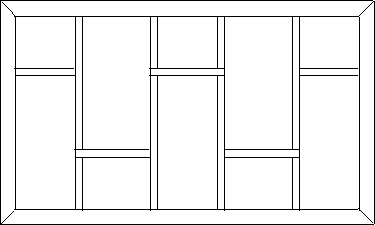 [sketch of the panels of a robe]